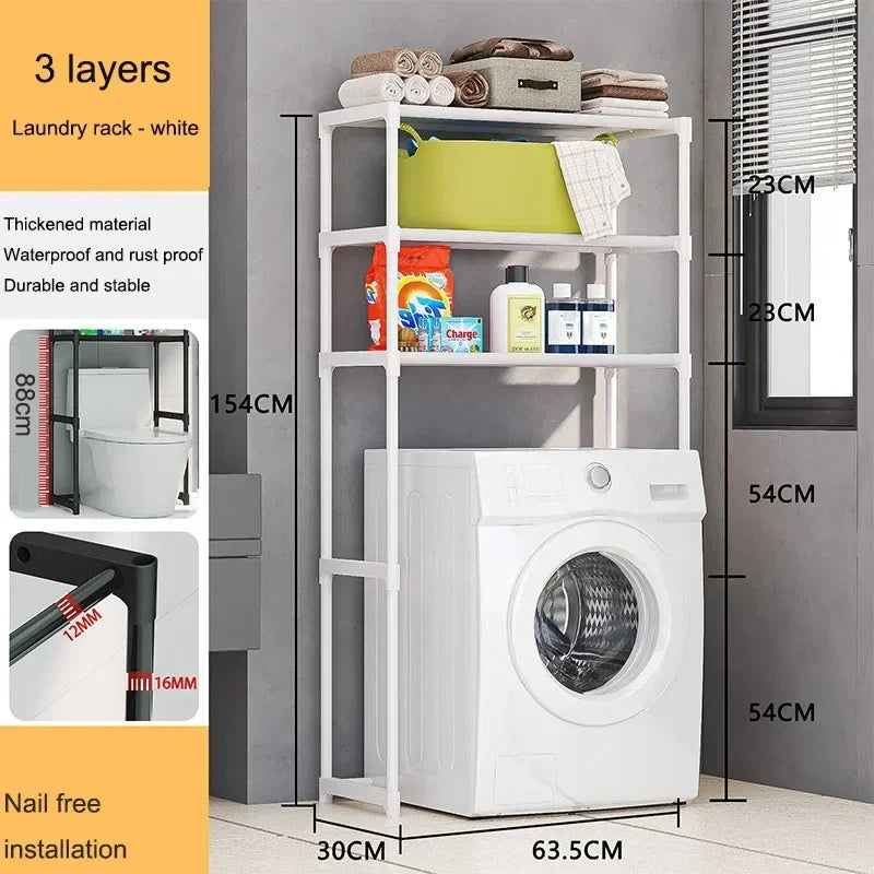 Over The Toilet Multilayer Storage Rack For Bathroom