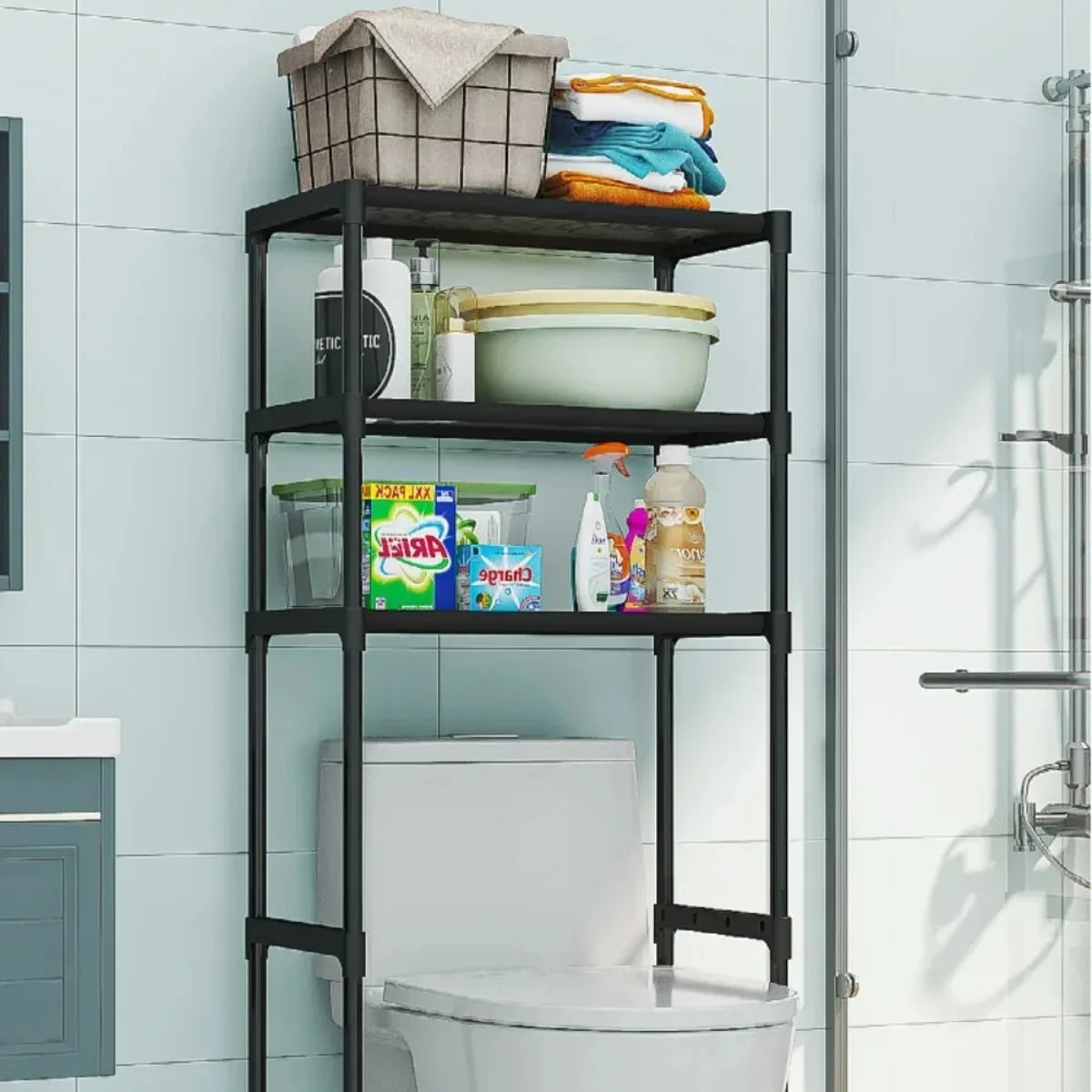 Over The Toilet Multilayer Storage Rack For Bathroom