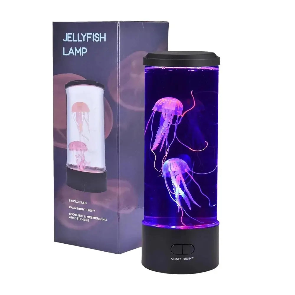 Color Changing Jellyfish LED Night Lamp for Bedroom or Decor
