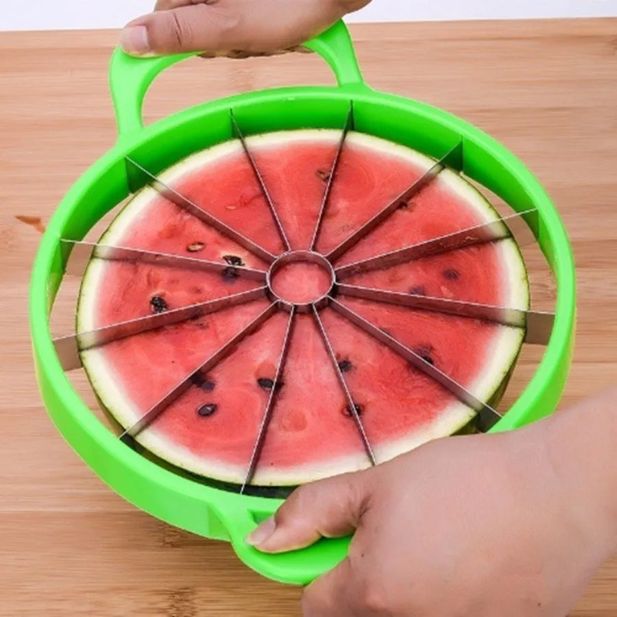 Manual Watermelon Slicer Cutter with Non-Slip Handle for Kitchen, Household