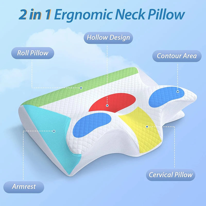 Cervical Pillow, 2 in 1