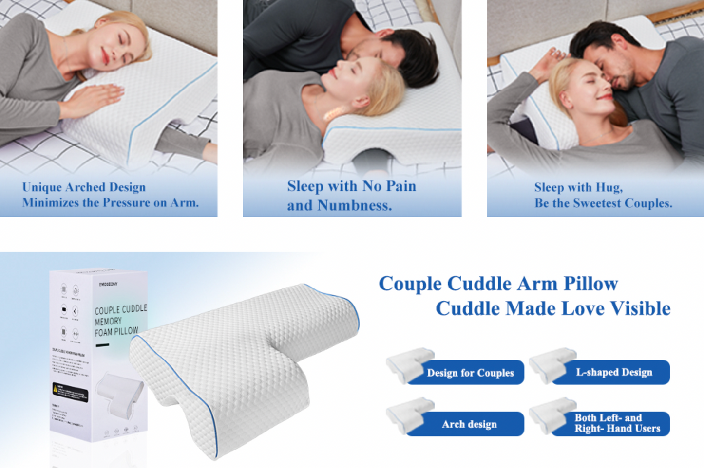 Couples Arched Pillow