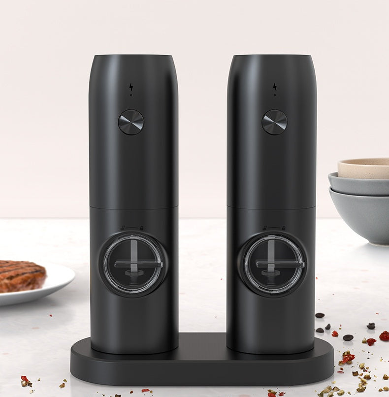 Electric Pepper and Salt Grinder with LED Display for Kitchen