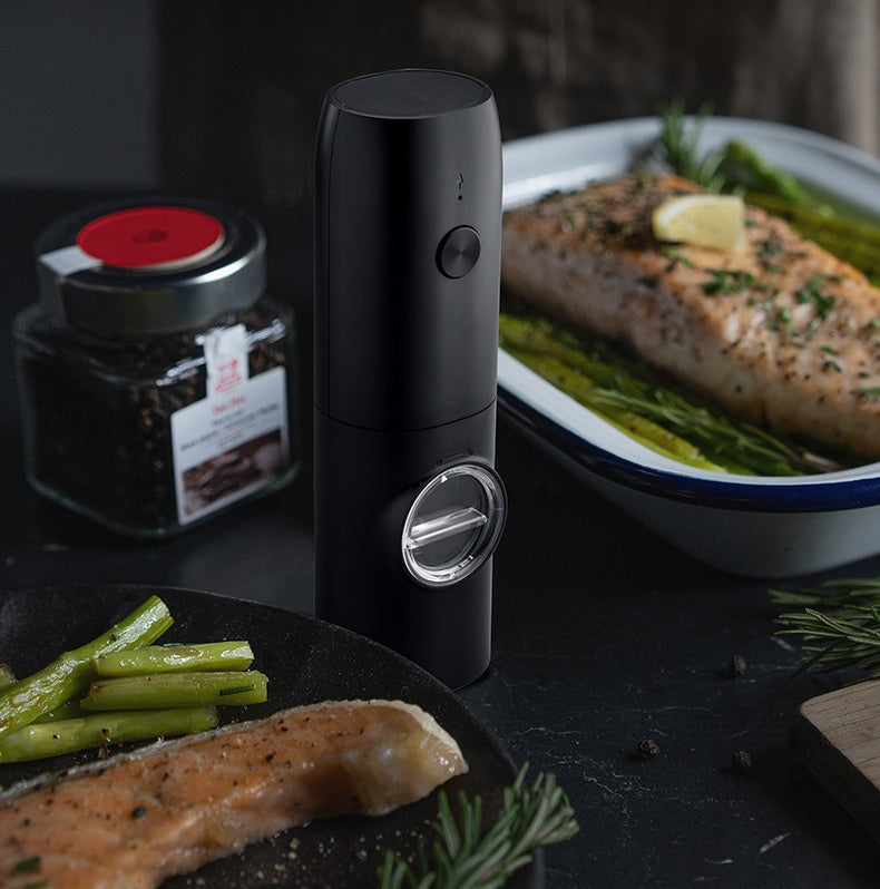 Electric Pepper and Salt Grinder with LED Display for Kitchen